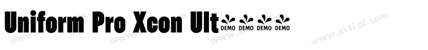 Uniform Pro Xcon Ult字体转换
